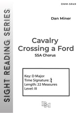 Cavalry Crossing a Ford SSA choral sheet music cover